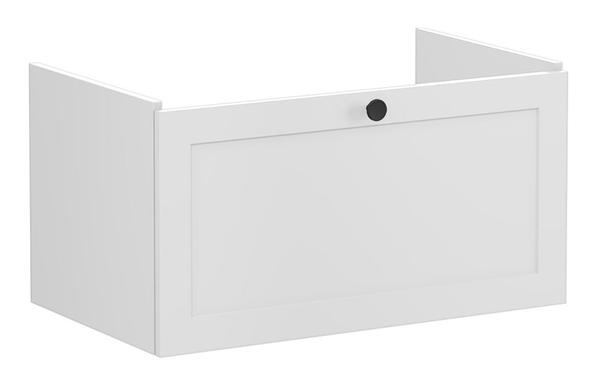 VitrA Root Classic 80cm 1 Drawer Washbasin Unit - Matt Light Grey
